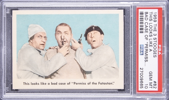 1959 Fleer "Three Stooges" #82 "This Looks Like A… " – PSA GEM MT 10